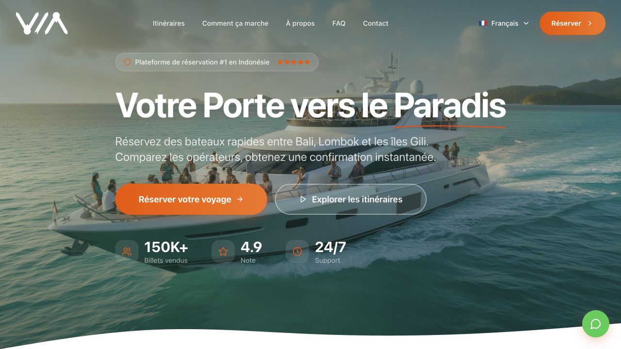 Viagili homepage